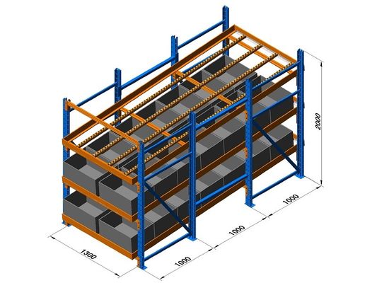 comprar As trilhas do rolo de Live Storage Racking System With da caixa/divisores da pista trabalharam Fabricação em linha