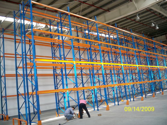 comprar Racking ajustável azul e da laranja de pálete Fabricação em linha