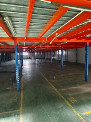 Plataformas Industriais Mezanino em Aço Multi-nível para Cargas Pesadas/Médias nas Cores Azul e Laranja
