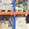 o armazenamento resistente industrial arquiva com placa/a gaiola/pálete de madeira da carga
