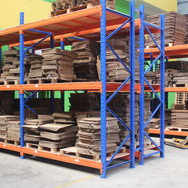 shelving resistente pálete azul/alaranjada de 2000kg, lojas personalizadas que submetem o sistema